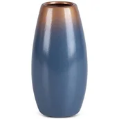Wazony i flakony - Wazon EUROFIRANY Nessa 11 x 22 cm Niebieski - miniaturka - grafika 1