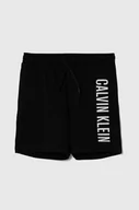Spodnie i spodenki dla chłopców - Calvin Klein Jeans szorty plażowe dziecięce kolor czarny regulowana talia - miniaturka - grafika 1