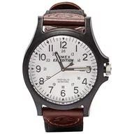 Paski - Timex Expedition Acadia zegarek męski 40 mm, Brązowy/biały, Pasek - miniaturka - grafika 1