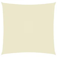 Parasole ogrodowe - vidaXL Żagiel ogrodowy, tkanina Oxford, kwadratowy, 6x6 m, kremowy vidaXL - miniaturka - grafika 1