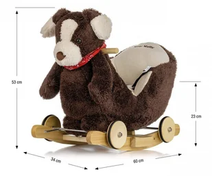 Piesek Polly Plus - Brown Dog - Zabawki na biegunach - miniaturka - grafika 5