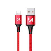 Kable USB - Wozinsky kabel przewód USB - Lightning 2,4A 1m czerwony (WUC-L1R) - miniaturka - grafika 1