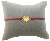 Bransoletki - Bransoletka sznurkowa serce serduszko GRAWER - miniaturka - grafika 1