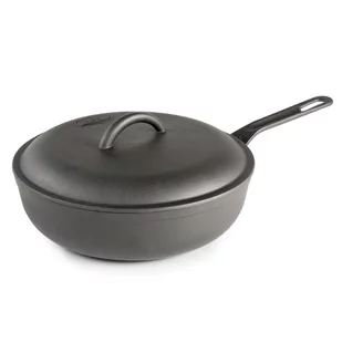 Patelnia żeliwna lekka z pokrywką GSI Outdoors Guidecast Deep Fryer 10" - Kuchnia turystyczne i akcesoria - miniaturka - grafika 1