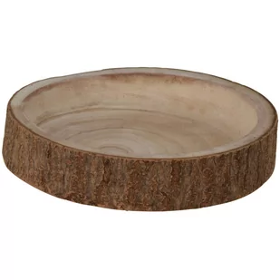 Miska z drewna paulownia 25 cm drewniana - Tace i patery - miniaturka - grafika 1