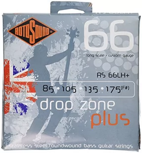 Rotosound Roto RS66LH 4 struny bas [65-130] stalowe - Inne akcesoria muzyczne - miniaturka - grafika 1