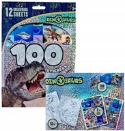 Zabawki kreatywne - Zestaw do kolorowania i wyklejania Dinozaury - miniaturka - grafika 1