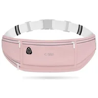 Etui i futerały do telefonów - Saszetka Pas do biegania nerka etui na telefon słuchawki - Różowy - miniaturka - grafika 1