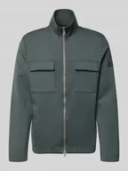 Bluzy męskie - Bluza rozpinana o kroju regular fit z mieszanki bawełny - miniaturka - grafika 1