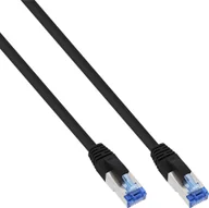 Patchcordy - InLine InLine® Patch Cable S/FTP PiMF Cat.6A halogen free 500MHz black 0.3m - miniaturka - grafika 1