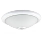 Oprawy, klosze i abażury - LVT Plafon Natynkowy Okrągły 2Xe27 | Z Czujnikiem Ruch I Zmierzchu PL-2XE27-PIR - miniaturka - grafika 1