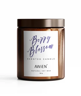 Świeca Sojowa o zapachu Berry Blossom / AWiEN - Świece - miniaturka - grafika 1