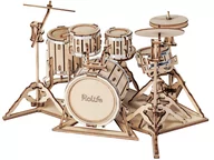 Puzzle - Robotime Drewniane Puzzle 3D - Perkusja - miniaturka - grafika 1