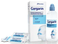 Witaminy i minerały - Farmina sp. z o.o. Gargarin ZATOKI Zestaw podstawowy do płukania nosa i zatok 16 saszetek butelka 240 ml 9085729 - miniaturka - grafika 1