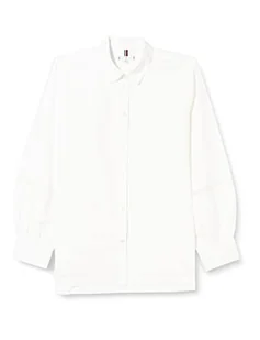Tommy Hilfiger Damska bluzka koronkowa Co Ls, Th Optic White, 44, Th Optic White, 70 - Bluzki damskie - miniaturka - grafika 1