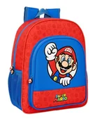 Plecaki - Safta - Plecak Junior Adapt. Wózek Super Mario 32x38X12cm, kolorowy (612108640) - miniaturka - grafika 1