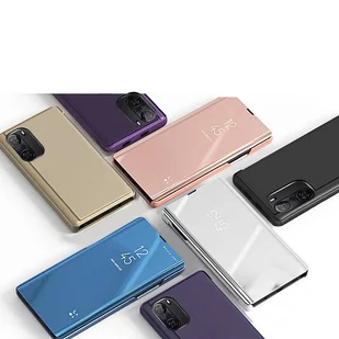 Clear View Case futerał etui z klapką Xiaomi Redmi K40 Pro+ / K40 Pro / K40 / Poco F3 różowy - Etui i futerały do telefonów - miniaturka - grafika 5