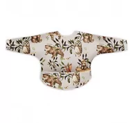 Śliniaki i fartuszki - Baby Steps, Śliniak fartuszek z rękawkami, Happy Bear light - miniaturka - grafika 1