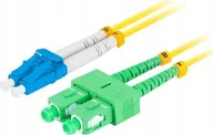 Patchcordy - Lanberg Patchcord światłowodowy Lanberg SM LC/UPC-SC/APC DUPLEX 3.0MM LSZH G657A1 1m żółty - miniaturka - grafika 1