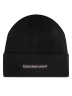 Czapki damskie - Calvin Klein Czapka Inst Embro K60K612651 Czarny - miniaturka - grafika 1