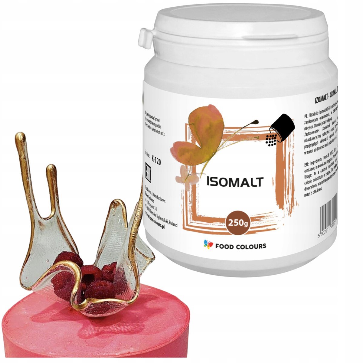 IZOMALT CUKIERNICZY KARMEL SŁODZIK DO OZDÓB CUKIERNICZYCH 250 g