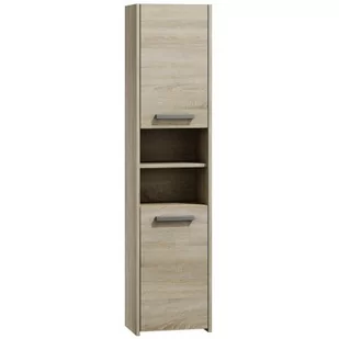 Topeshop Szafka łazienkowa S40, dąb sonowa, 40x30x170 cm - Szafki łazienkowe - miniaturka - grafika 2