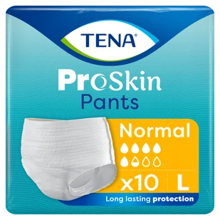 Tena Pants ProSkin, majtki chłonne, rozmiar L, 100-135 cm, Normal, 10 sztuk - Bielizna lecznicza - miniaturka - grafika 1