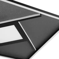 Lampy sufitowe - Brilliant Lampa sufitowa LED Hardy, czarny, salon / jadalnia, tkanina / materiał / jedwab, nowoczesny - miniaturka - grafika 1