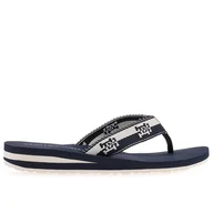 Klapki i japonki damskie - Japonki Tommy Hilfiger Colorblock Webbing FW0FW07144-DW6 - granatowe - miniaturka - grafika 1