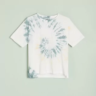 Koszulki dla chłopców - Reserved - T-shirt tie-dye - Biały - grafika 1