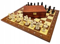 Gry planszowe - Profesjonalny zestaw turniejowy drew. 48 cm Szachy - miniaturka - grafika 1