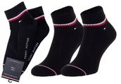 Skarpetki męskie - Tommy  Hilfiger Męskie Skarpety Skarpetki Stopki 2P Black 100001094 200 39-42 - miniaturka - grafika 1