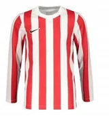 Bluzki damskie - Nike Bluzka z Długi Rękawem Czerwono Biała z Haftem 128-137 K_a - miniaturka - grafika 1