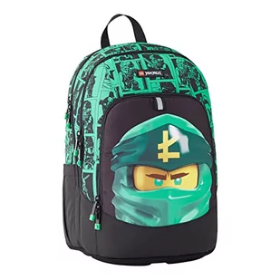 LEGO Okrągły plecak szkolny Ninjago unisex, zielony, 28 litrów, ZIELONY - Plecaki - miniaturka - grafika 1