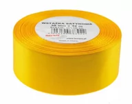 Pasmanteria - Brewis Wstążka dekoracyjna satynowa 38mm/32m żółta 16 - miniaturka - grafika 1