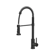 Baterie kuchenne - Quadron Alice StellQ Bateria kuchenna wysoka z wyciąganą wylewką pure carbon 52138BLM - miniaturka - grafika 1