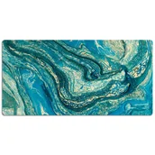 Podkładki na biurko - Podkładka na biurko Niebieski abstrakcyjny kamień 120x60 cm - miniaturka - grafika 1