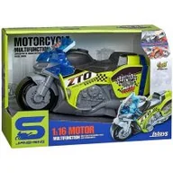 Samochody i pojazdy dla dzieci - Motocykl policyjny 1:16 światło dźwięk Maksik - miniaturka - grafika 1