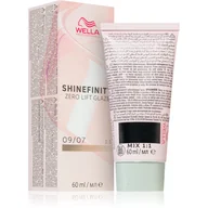 Farby do włosów i szampony koloryzujące - Wella Shinefinity Zero Lift Glaze, farba półtrwała do włosów, 09/07 brown, 60ml - miniaturka - grafika 1