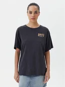 Koszulki i topy damskie - Roxy T-Shirt ERJZT05905 Szary Oversize - miniaturka - grafika 1
