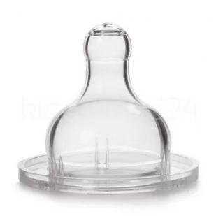 Suavinex USTNIK OKRĄGŁY szeroki otwór / Smoczek do butelki przepływ 2szt. SILIKON 3800150 - Smoczki do butelek - miniaturka - grafika 1
