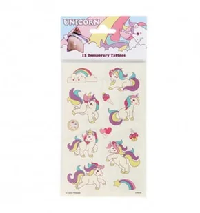 Tatuaże dla dzieci jednorożce unicorn, 12 szt. - Zabawki kreatywne - miniaturka - grafika 1