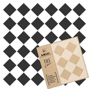 Nakleo szablon malarski // płytki - kafelki // CARREAU - 10x10cm - Szablony malarskie - miniaturka - grafika 2