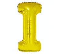 Balony i akcesoria - Go Balon foliowy litera I 85 cm FG-L85ZI - miniaturka - grafika 1