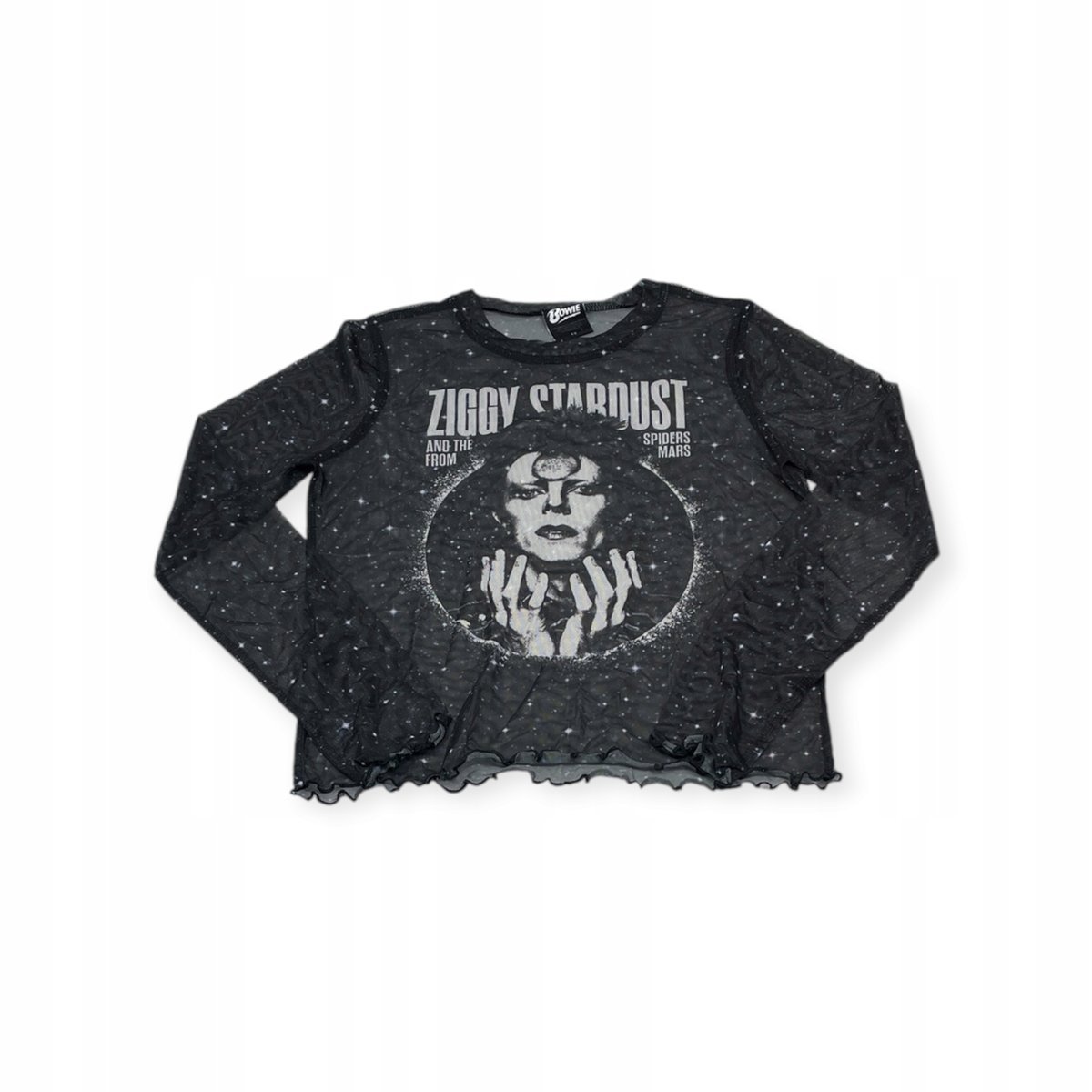 Bluzka dziewczęca na długi rękaw prześwitująca BOWIE 12lat