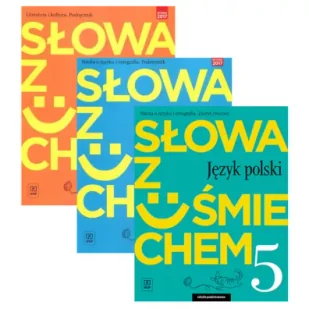 Słowa z uśmiechem. Jezyk polski. Podręcznik Literatura i kultura, podręcznik Nauka o języku i ortografia i zeszyt ćwiczeń dla klasy 5 szkoły podstawowej - Podręczniki dla szkół podstawowych Słowa z uśmiechem. Jezyk polski. Podręcznik Literatura i kultura, podręcznik Nauka o języku i ortografia i zeszyt ćwiczeń dla klasy 5 szkoły podstawowej - Podręczniki dla szkół podstawowych - miniaturka - grafika 1