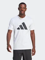 Koszulki sportowe męskie - adidas T-Shirt Train Essentials Feelready Logo Training IM4373 Biały Regular Fit - miniaturka - grafika 1