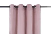Zasłony - Zasłona Welwetowa Pierre 140X270 Pudrowy Róż Na Przelotkach, - miniaturka - grafika 1