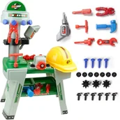 Mały majsterkowicz - Warsztat zestaw Majsterkowicza Narzędzia Kask klucze - miniaturka - grafika 1