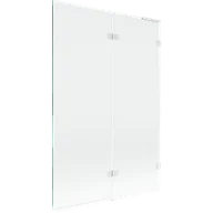 Parawany nawannowe - Mexen Lunar L parawan nawannowy 2-skrzydłowy prawy 120 x 150 cm, transparent, biały - 897L-120-100-20-00-P - miniaturka - grafika 1